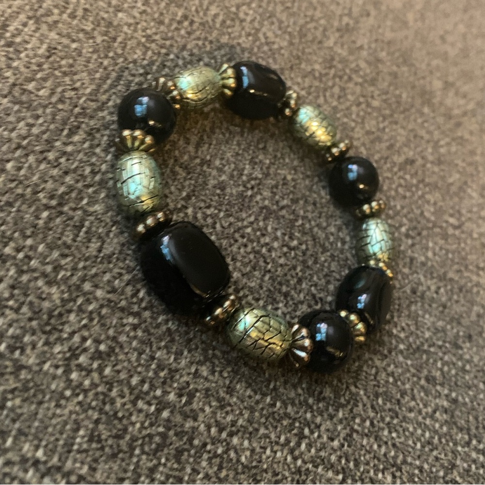 Chunky Beaded Elastic Bracelet